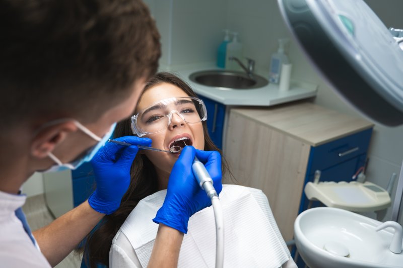 patient getting tooth retreated with a root canal in North Grafton